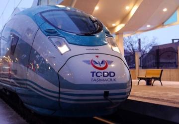 جانب من إحدى محطات القطار السريع في تركيا