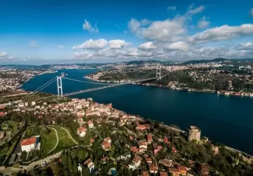 هذا الوصف ورثته إسطنبول إثر بناء المدينة قديما على النموذج الروماني