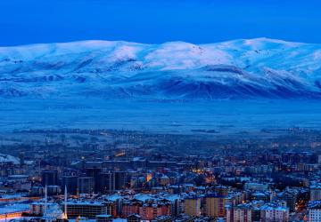 صورة جوية لولاية أرزروم شرق تركيا