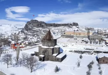 صورة من داخل ولاية قارص التركية الواقعة على الحدود مع أرمينيا