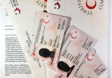 نموذج من تصاريح الإقامة في تركيا