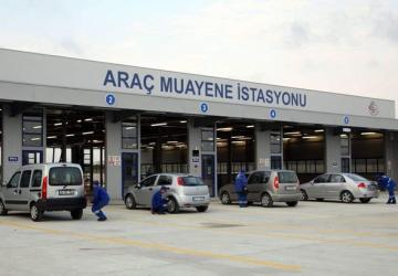 صورة من إحدى محطات فحص المركبات في تركيا