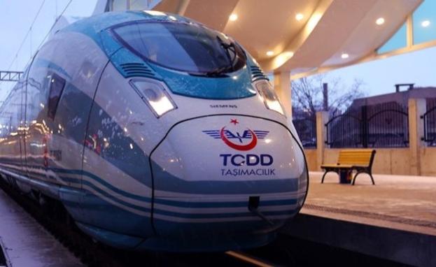 جانب من إحدى محطات القطار السريع في تركيا