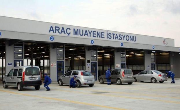 صورة من إحدى محطات فحص المركبات في تركيا