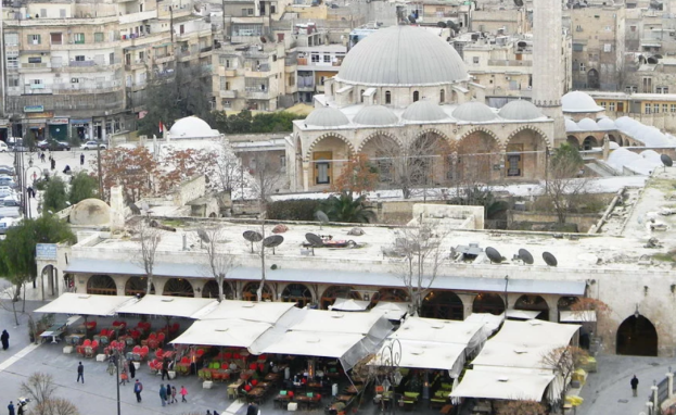 ستجد العديد من الآثار العربية ضمن فلسطين وسوريا ومنها المدرسة الخسروية في حلب