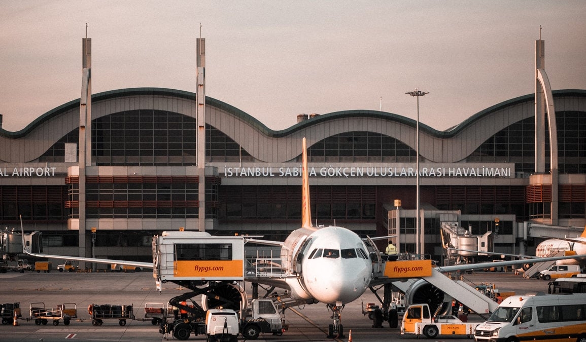 مطار صبيحة كوكجن الدولي في الجانب الآسيوي من مدينة إسطنبول