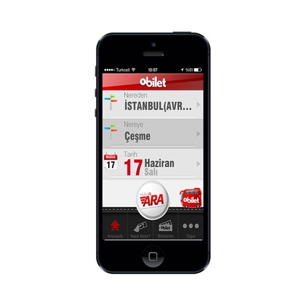 تطبيق "oBilet" لتخطيط الرحلات في تركيا