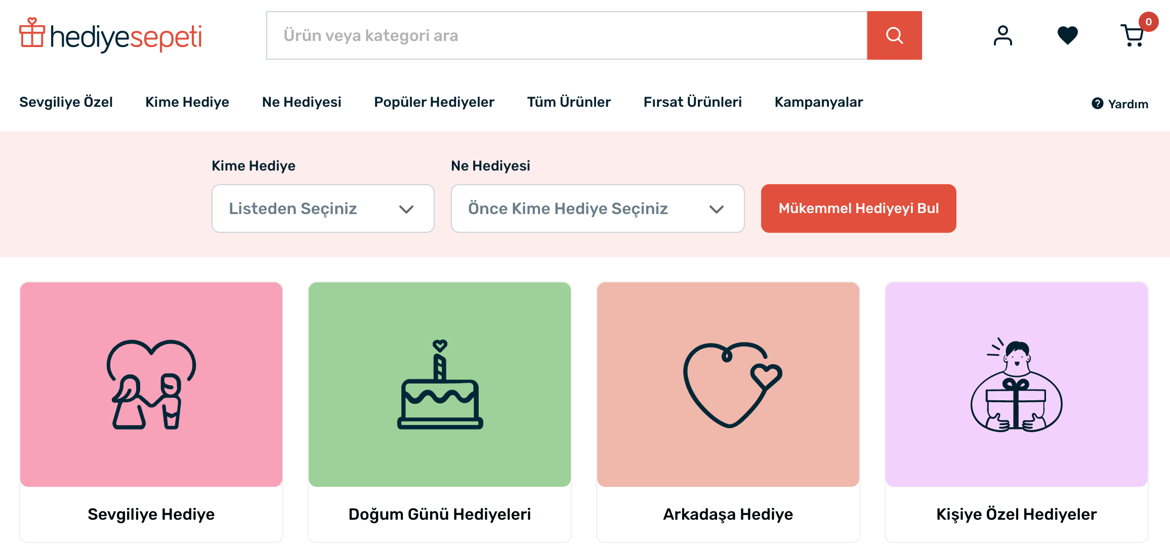 تطبيق hediye sepeti لإرسال الهدايا في تركيا