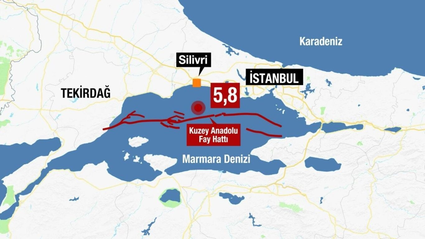 خريطة مخاطر زلزال إسطنبول