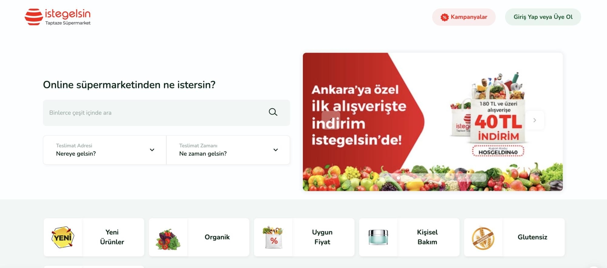 تطبيق "İste Gelsin" افتتح عام 2019