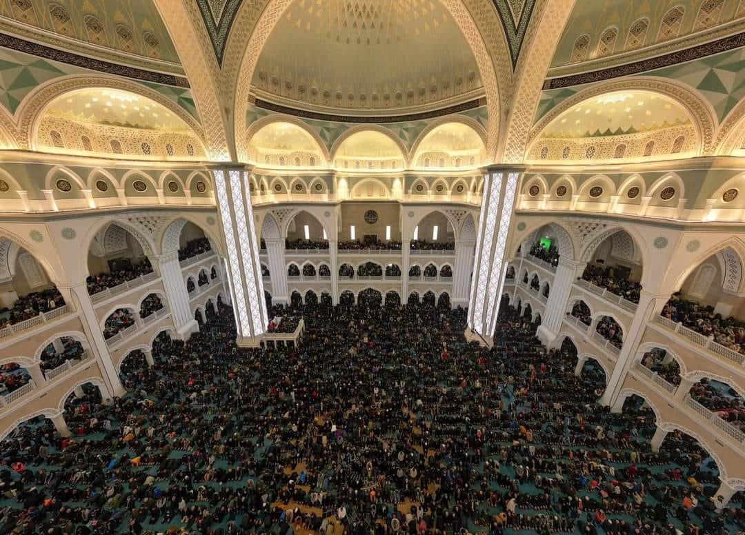 لقطة من أكبر جامع في ولاية غازي عنتاب جنوبي تركيا Şahinbey Millet Camii